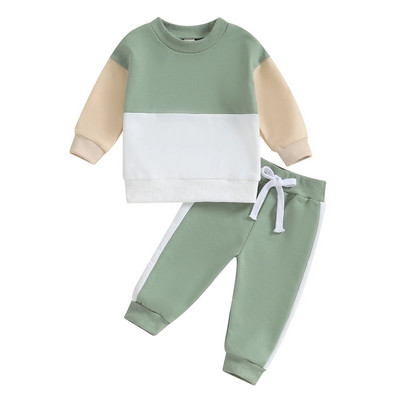 ma&baby 0-3Y νήπιο Βρέφος Νεογέννητο Αγοράκι Κοριτσάκι Σετ Μακρυμάνικα Μπλουζάκια Παντελόνια Casual outfit Φθινοπωρινή άνοιξη αθλητική