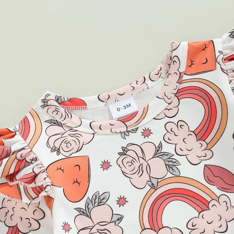 2 db-os Baby Girl tavaszi ruhák, hosszú ujjú fodros body + kordbársony teljes ruha szett