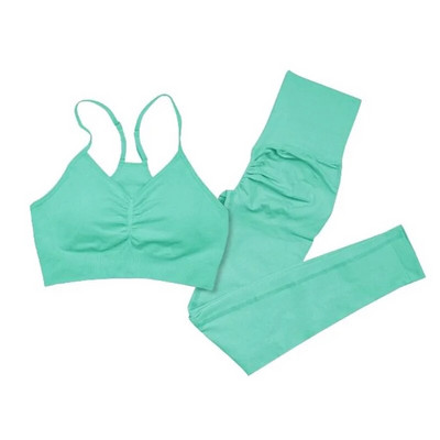 SALSPOR női fitnesz jóga öltöny sport tornaterem hosszú ujjú csípőnadrág edzés 2 db szett Ruhák női együttes sport kerékpáros ruházat