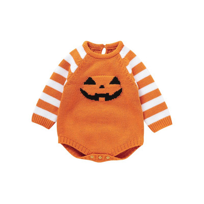 ma&baby 0-18M Απόκριες Νεογέννητο Βρέφος Βρέφος Αγόρι Κοριτσάκι Πλεκτό Ζεστό Ρόμπερ Κολοκυθάκι φόρμα πάρτι