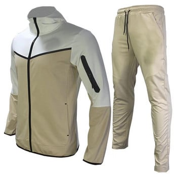 2023 пролет и есен мъжки пачуърк спортен костюм за джогинг суичър с качулка и цип ежедневни спортни панталони