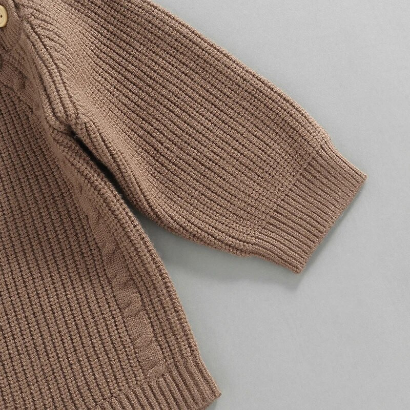 Legújabb baba kötött hosszú ujjú őszi téli pulóver Gombos Bodysuit Ruhák Jumpsuitek