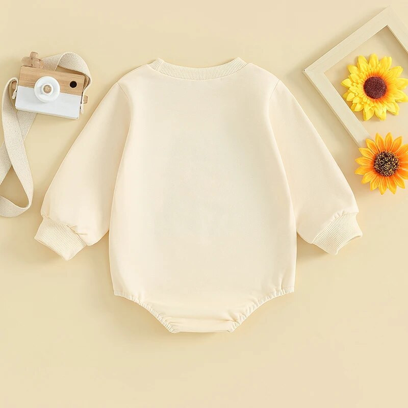 ma&baby 0-18M újszülött csecsemő kisfiú lány nadrág Alkalmi hosszú ujjú, betűvel nyomtatott kombinék őszi tavaszi ruházat