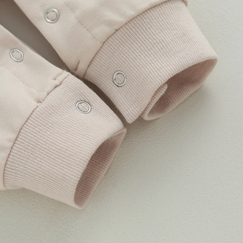 ma&baby 0-18M Halloween újszülött csecsemő baba fiú lány jumpsuit, hosszú ujjú sütőtök levélnyomtatvány kisgyermek jelmezek