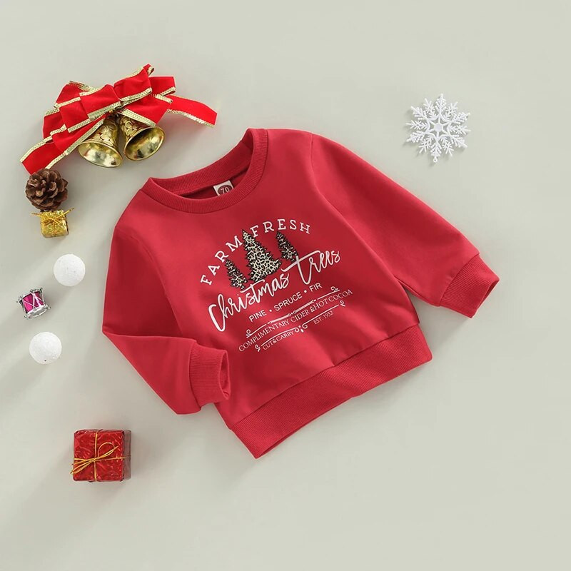 Ma&Baby 0-3Y karácsonyi újszülött csecsemő kisfiú lány lány póló hosszú ujjú betűs famintás felsők karácsonyi jelmezek