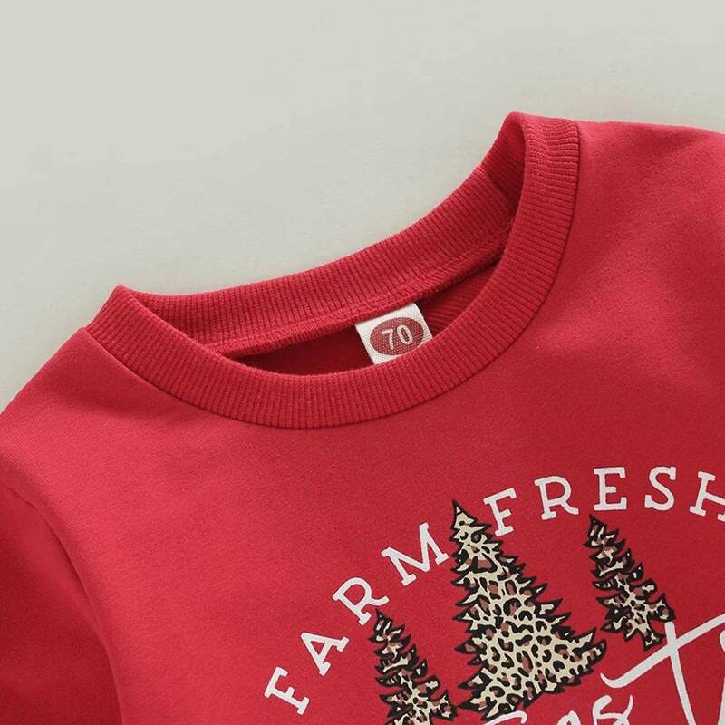 Ma&Baby 0-3Y karácsonyi újszülött csecsemő kisfiú lány lány póló hosszú ujjú betűs famintás felsők karácsonyi jelmezek