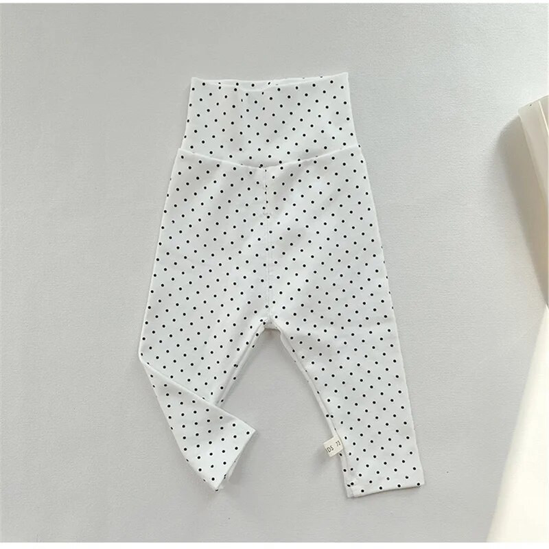 Lawadka 6M-3T tavaszi őszi újszülött babanadrág lányoknak fiúknak pamut nyomott pöttyös gyermeknadrág magas derekú kisgyermek nadrág 2022
