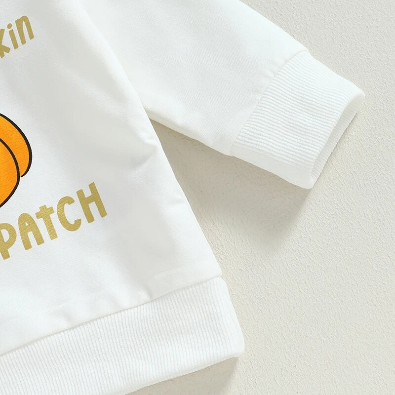 ma&baby 0-3Y Halloween baba lányoknak ruha készletek sütőtök mintás hosszú ujjú felsők nadrágok fejpánt őszi ruhák jelmezek