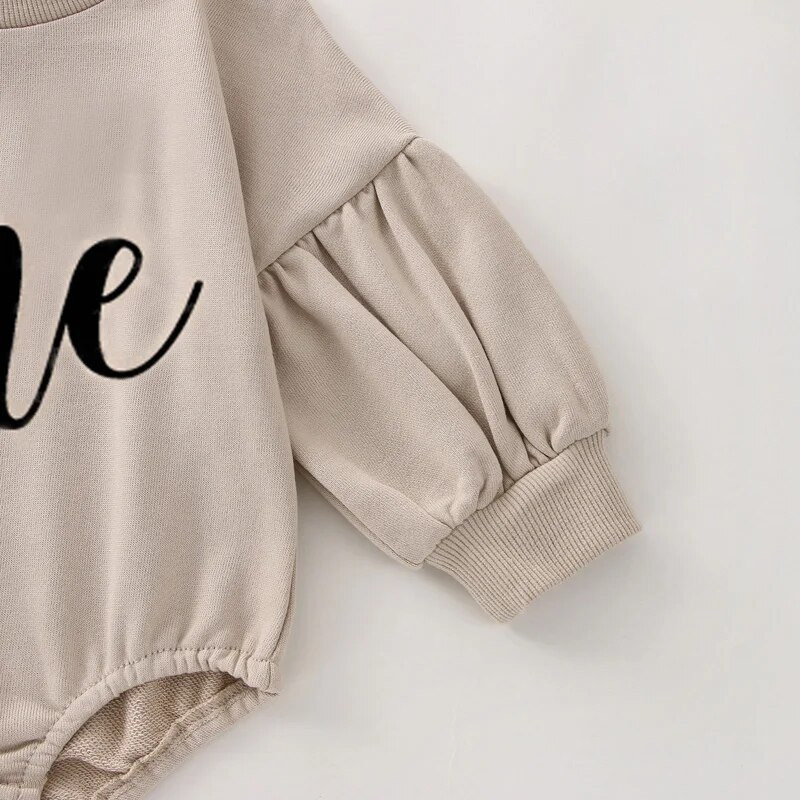 Baba pulóver Body Fiú Lány Buborék Ujj Bonjour Pulóver Romper fejpánttal Aranyos őszi ruhák Outfit