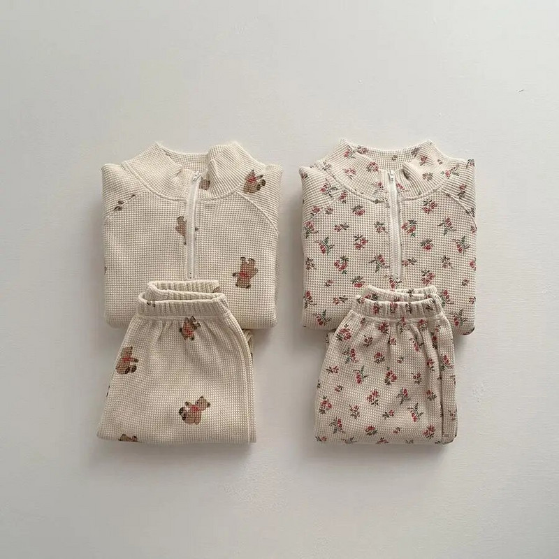 2023 tavaszi tipegő baba lányoknak fiú ruha szettek szivárvány hosszú ujjú pulóver felsők nadrágok alkalmi 2 DB ruházat gyerekruházat