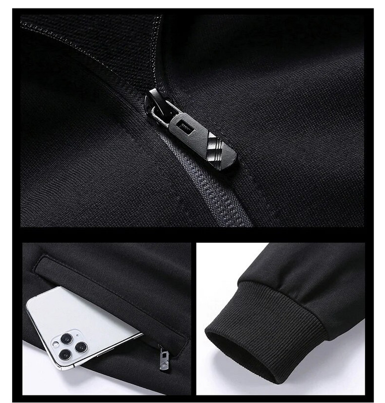 Férfi kabát tréningruha, alkalmi sportruha, férfi szett, 2021, őszi, téli, kétrészes szett, férfi sportruházat, nagy méretű kabát, nadrágkosztüm