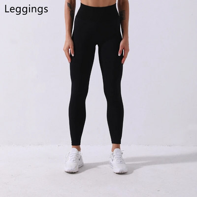 Rid Seamless Yoga Set Női 2db Kétrészes, Hosszú ujjú Crop Top póló Leggings Outfit Ruhák Tornatermi viselet Fitnesz öltöny Sport szettek