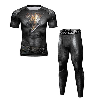 Ανδρικά γραφικά μπλουζάκια Cody Lundin Sublimated MMA Jiu Jitsu Rashguard Ανδρικό σετ γυμναστικής πυγμαχίας Ελαφρύς φόρμες γυμναστικής