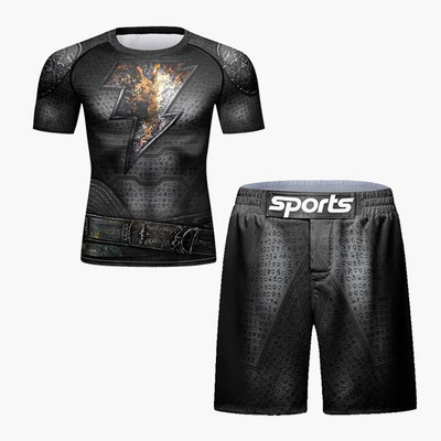 Ανδρικά γραφικά μπλουζάκια Cody Lundin Sublimated MMA Jiu Jitsu Rashguard Ανδρικό σετ γυμναστικής πυγμαχίας Ελαφρύς φόρμες γυμναστικής