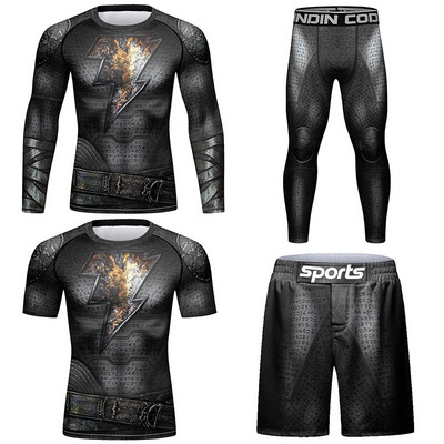 Ανδρικά γραφικά μπλουζάκια Cody Lundin Sublimated MMA Jiu Jitsu Rashguard Ανδρικό σετ γυμναστικής πυγμαχίας Ελαφρύς φόρμες γυμναστικής