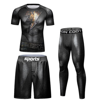 Ανδρικά γραφικά μπλουζάκια Cody Lundin Sublimated MMA Jiu Jitsu Rashguard Ανδρικό σετ γυμναστικής πυγμαχίας Ελαφρύς φόρμες γυμναστικής
