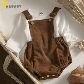 Ma&Baby 0-24M Νεογέννητο Βρεφικό Βρεφικό Σετ ρούχων για αγοράκια Βρεφικά μακρυμάνικα πλεκτά μπλουζάκια φόρμες Φθινοπωρινές ανοιξιάτικες στολές Ρούχα για νήπια