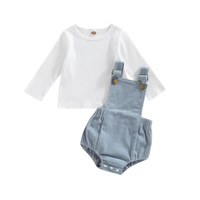 Ma&Baby 0-24M Νεογέννητο Βρεφικό Βρεφικό Σετ ρούχων για αγοράκια Βρεφικά μακρυμάνικα πλεκτά μπλουζάκια φόρμες Φθινοπωρινές ανοιξιάτικες στολές Ρούχα για νήπια