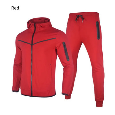 Νέα ανδρική ανοιξιάτικη φόρμα Tech Fleece Hoodie Cotton Stretch Training Φορέστε κορυφαίας ποιότητας παλτό Παντελόνι αθλητικό σετ Ρούχα