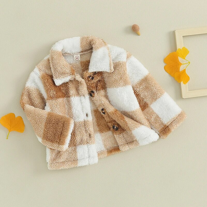 ma&baby 0-24M Kisgyermek újszülött csecsemő baba fiú lány kabátok hosszú ujjú plüss meleg dzsekik őszi tél felsőruházat ruházat