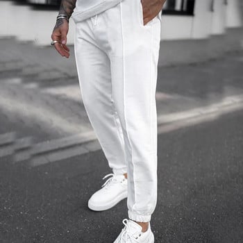 Καλοκαίρι 2023 Νέο αθλητικό κοστούμι ανδρικά σετ Streetwear Trend Casual Λευκά μπλουζάκια και παντελόνια Ανδρικά κοστούμια δύο τεμαχίων
