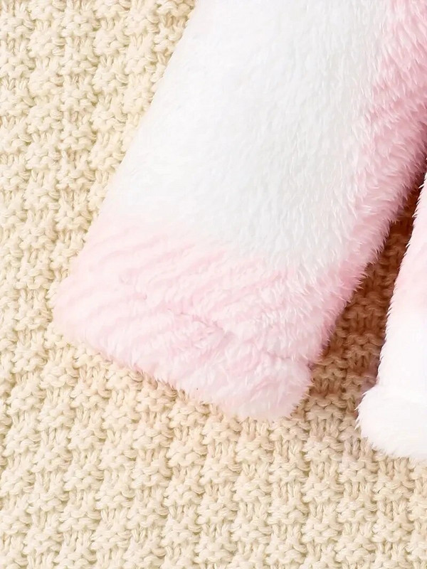 Őszi lányruha Rózsaszín sarkvidéki bolyhos kabát téli alkalmi dzseki babaruházat meleg felső aranyos