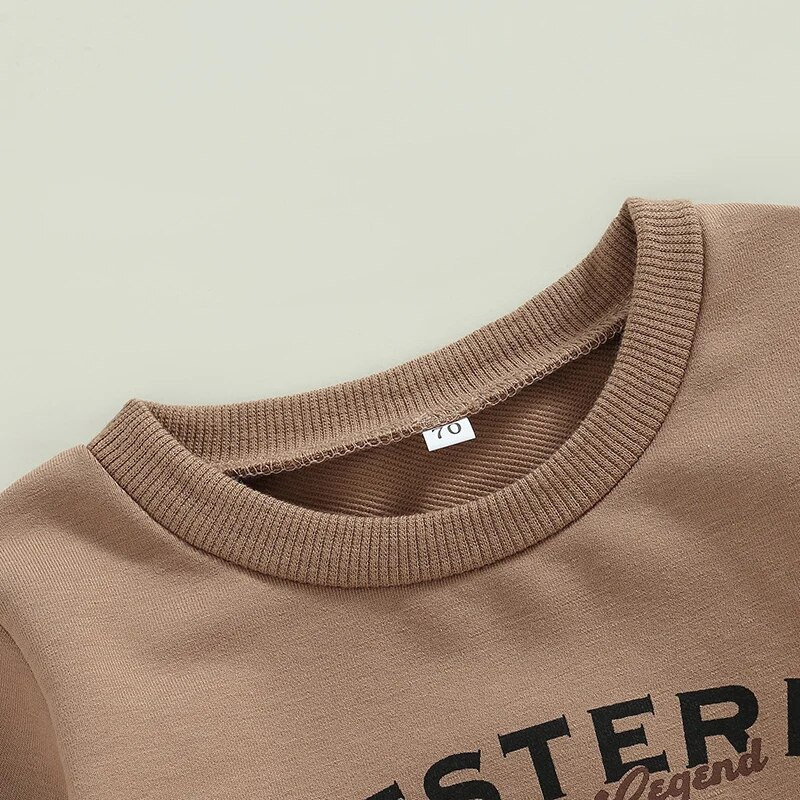 Tipegő lányok őszi ruha szettek, hosszú ujjú, betűvel nyomtatott felsők + lómintás kiszélesedő nadrágok