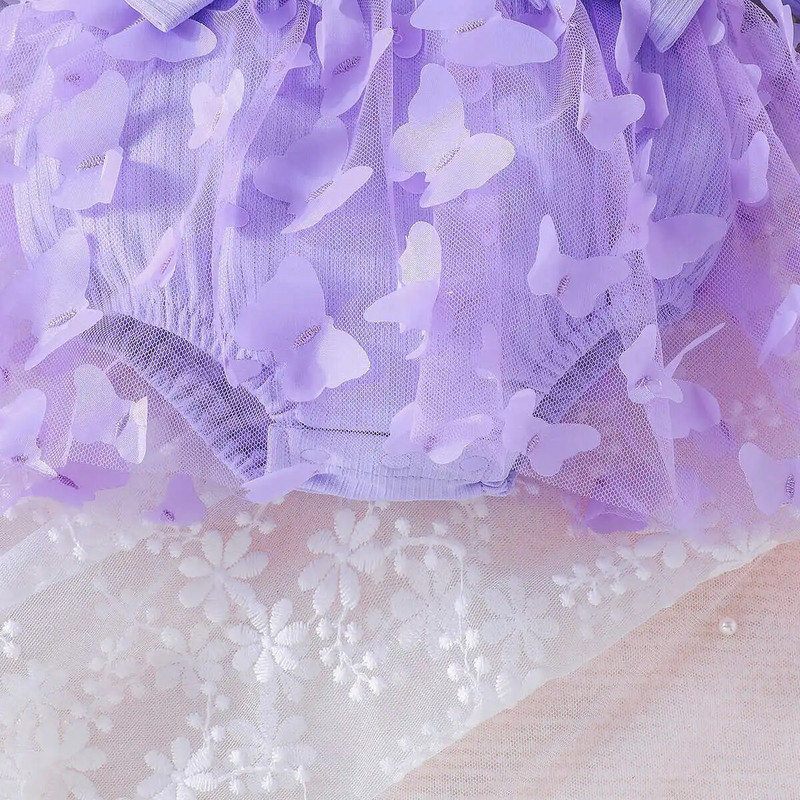 Prowow őszi nyár babaruhák hosszú ujjú hercegnő ruha pillangós body újszülötteknek születéskor baba kombiné