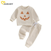 ma&baby 0-3Y Απόκριες Νεογέννητο Βρέφος Βρέφος αγόρι Κοριτσάκι Ρούχα Σετ κολοκυθάκια μακρυμάνικα παντελόνια Κοστούμια