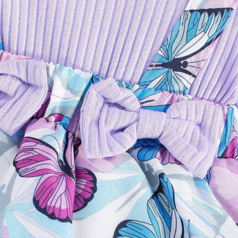 Prowow 0-18M őszi téli babaruhák lányoknak, hosszú ujjú, lila pillangós nadrágos body ruha újszülötteknek jumpsuit