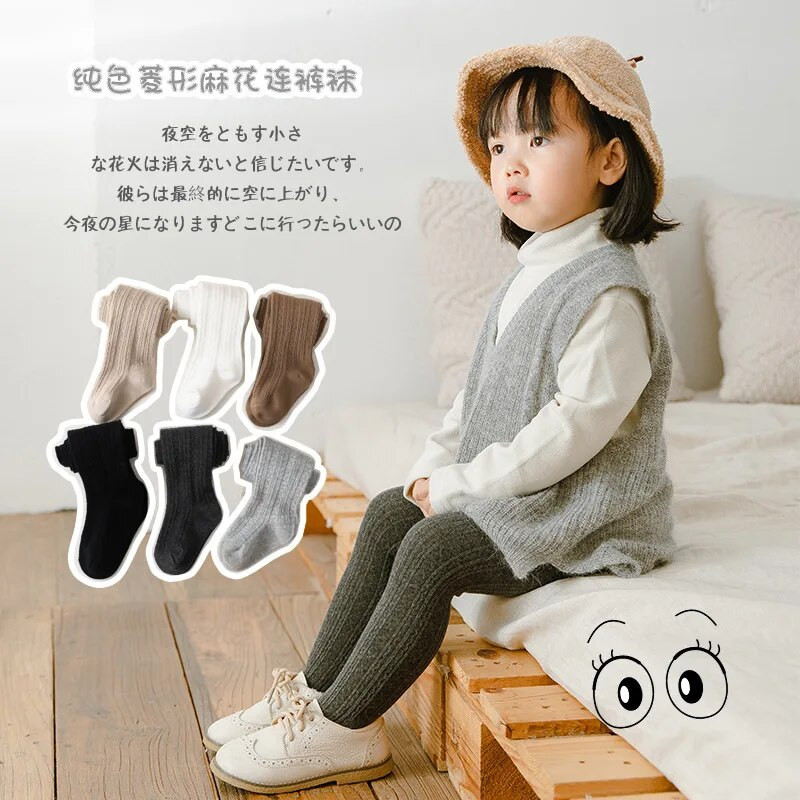 Lányok tavaszi őszi harisnyanadrágok tipegő gyerekek baba lányok pamut harisnya masszív masni, 6 színű harisnya Thermal harisnya 1-10 éves korig