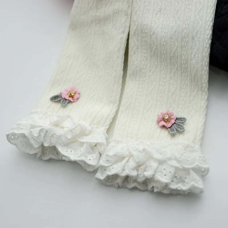 0-5 éves Baba Lány Leggings Tavaszi Őszi Gomba Candy Színes Leggings Elasztikus Gyermeknadrágok Baba Bordás Leggings Ruházat