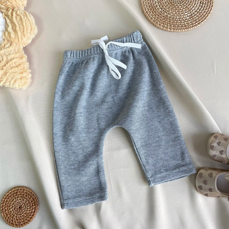 2023. Őszi Gyerekek Baba Lányok Fiúk Teljes ujjú szivárvány felső pulóver + nadrágok Tipegő Csecsemők Gyerekek Divatos ruhakészlet 2db 0-5Y