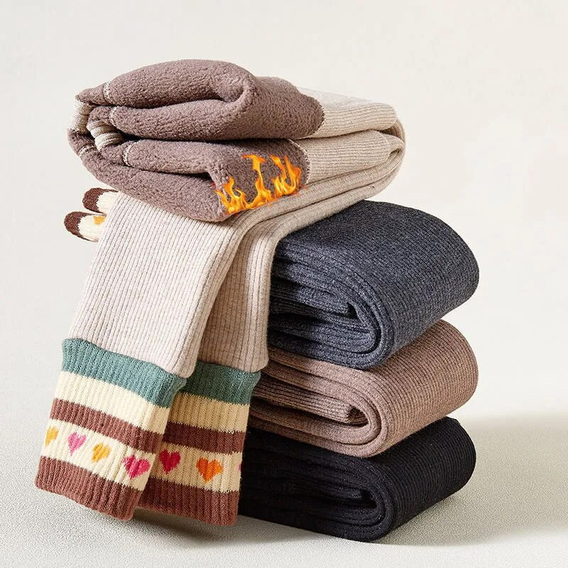 Új téli vastagító meleg nadrág lányoknak 3-12 éves csíkos leggings gyerekeknek lány Skinny plusz bársony ceruza nadrág outfit