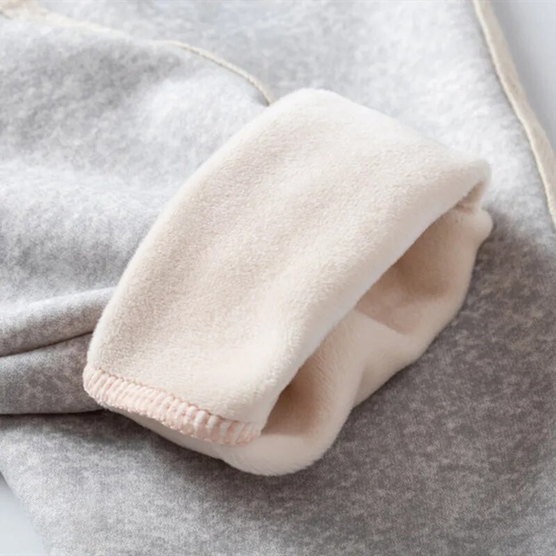 Gyerek nadrág fiúknak lányoknak Őszi téli polár vastagító tömör kék fekete szürke sport alkalmi hosszú nadrág 1-9 évre