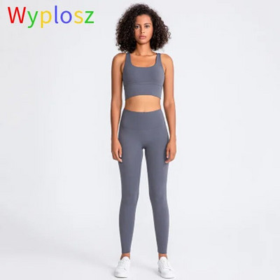 Wyplosz Yoga Σετ Αθλητικά Ενδύματα γυμναστικής Γυναικεία αθλητική φόρμα γυμναστική Φόρμα φόρμας 2 τεμαχίων Σετ παντελόνι χωρίς ραφή υψηλής ελαστικότητας Σουτιέν