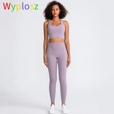 Wyplosz Yoga Σετ Αθλητικά Ενδύματα γυμναστικής Γυναικεία αθλητική φόρμα γυμναστική Φόρμα φόρμας 2 τεμαχίων Σετ παντελόνι χωρίς ραφή υψηλής ελαστικότητας Σουτιέν