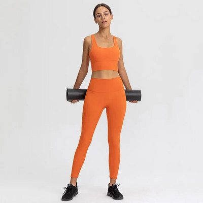 Wyplosz Yoga Σετ Αθλητικά Ενδύματα γυμναστικής Γυναικεία αθλητική φόρμα γυμναστική Φόρμα φόρμας 2 τεμαχίων Σετ παντελόνι χωρίς ραφή υψηλής ελαστικότητας Σουτιέν