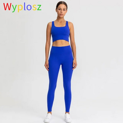 Wyplosz Yoga Σετ Αθλητικά Ενδύματα γυμναστικής Γυναικεία αθλητική φόρμα γυμναστική Φόρμα φόρμας 2 τεμαχίων Σετ παντελόνι χωρίς ραφή υψηλής ελαστικότητας Σουτιέν