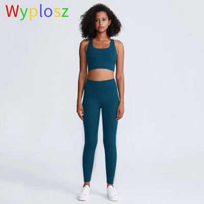 Wyplosz Yoga Σετ Αθλητικά Ενδύματα γυμναστικής Γυναικεία αθλητική φόρμα γυμναστική Φόρμα φόρμας 2 τεμαχίων Σετ παντελόνι χωρίς ραφή υψηλής ελαστικότητας Σουτιέν