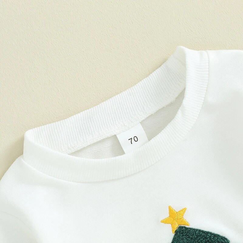 ma&baby 0-3Y karácsonyi kisgyermek csecsemő baba fiú lány ruhák készletek fára hímzés hosszú ujjú felsők nadrágok karácsonyi jelmezek ruhák