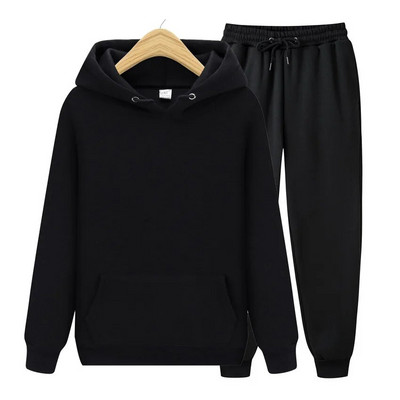 Ανδρικές φόρμες Jogger Sportswear Casual πουλόβερ Μπλούζες Φούτερ Streetwear Πουλόβερ Μονόχρωμο Αθλητικό κοστούμι Fleece Ανδρικά Σετ