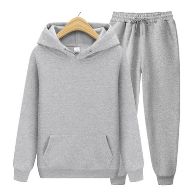 Ανδρικές φόρμες Jogger Sportswear Casual πουλόβερ Μπλούζες Φούτερ Streetwear Πουλόβερ Μονόχρωμο Αθλητικό κοστούμι Fleece Ανδρικά Σετ