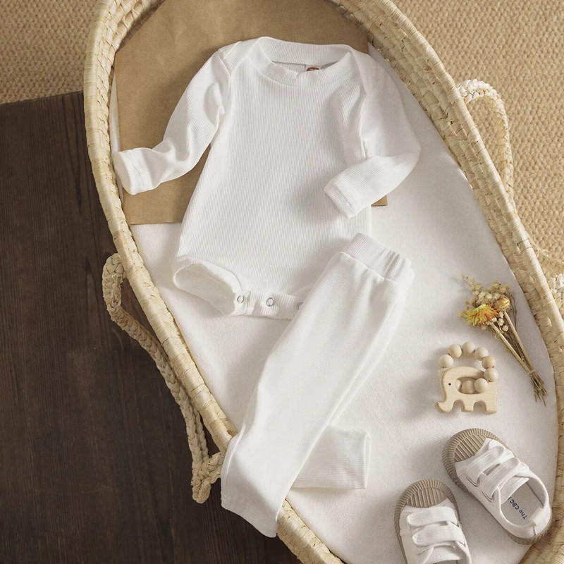 ma&baby 0-18h tavaszi ősz újszülött csecsemő baba lány fiú ruhakészlet kötött puha nadrág nadrág ruhák ruházat