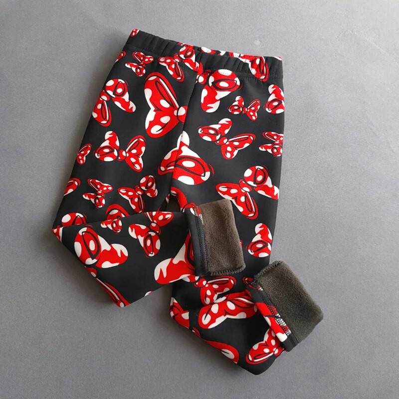 Lány téli meleg nadrágok Gyermek vékony elasztikus bársony polár nadrágok 2-11 éves korig gyerekek lányok puha vastag leggings ruházat