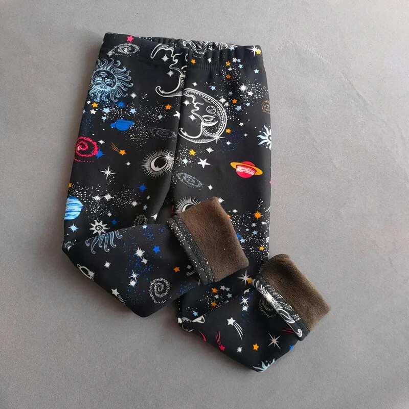 Lány téli meleg nadrágok Gyermek vékony elasztikus bársony polár nadrágok 2-11 éves korig gyerekek lányok puha vastag leggings ruházat