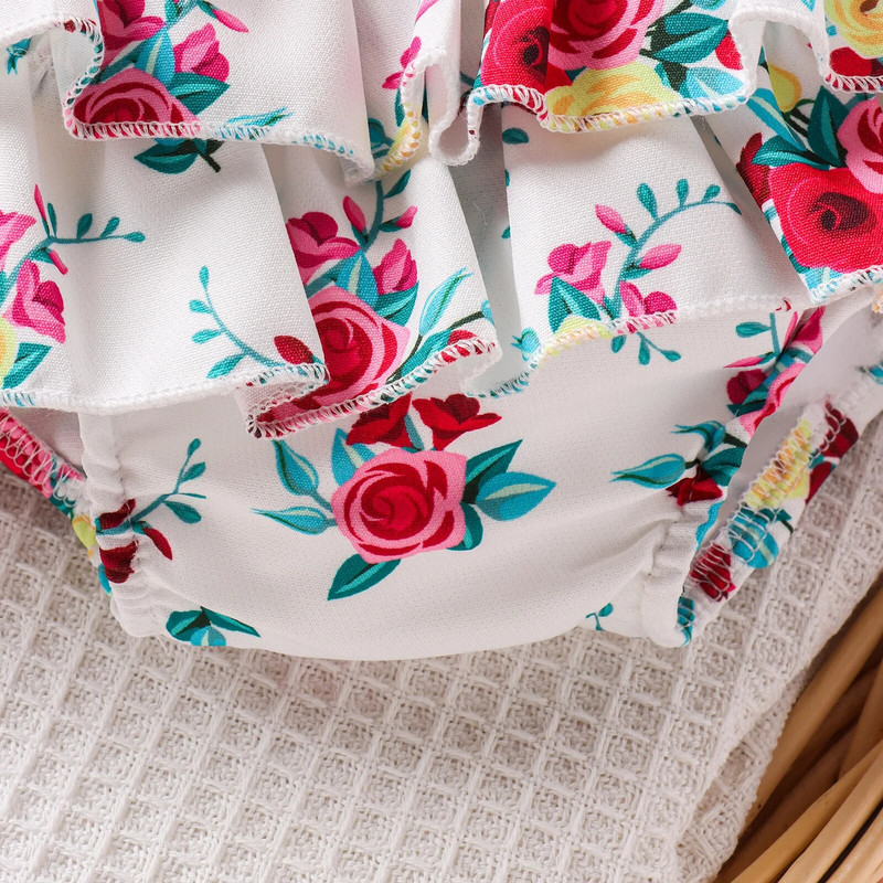 Prowow 0-24M aranyos kislány szett hosszú ujjú, szív alakú pólók+fodros Body Virágos ruhák Újszülött ruhák