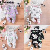 Prowow 0-18M Elephants Baby Girls Romper Jumpsuit Cartoon Animals Florals φορμάκι για νεογέννητα Βρεφικά ρούχα κοριτσίστικα