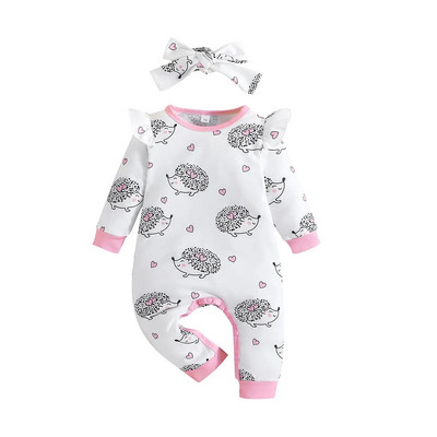 Prowow 0-18M Elephants Baby Girls Romper Jumpsuit Cartoon Animals Florals φορμάκι για νεογέννητα Βρεφικά ρούχα κοριτσίστικα