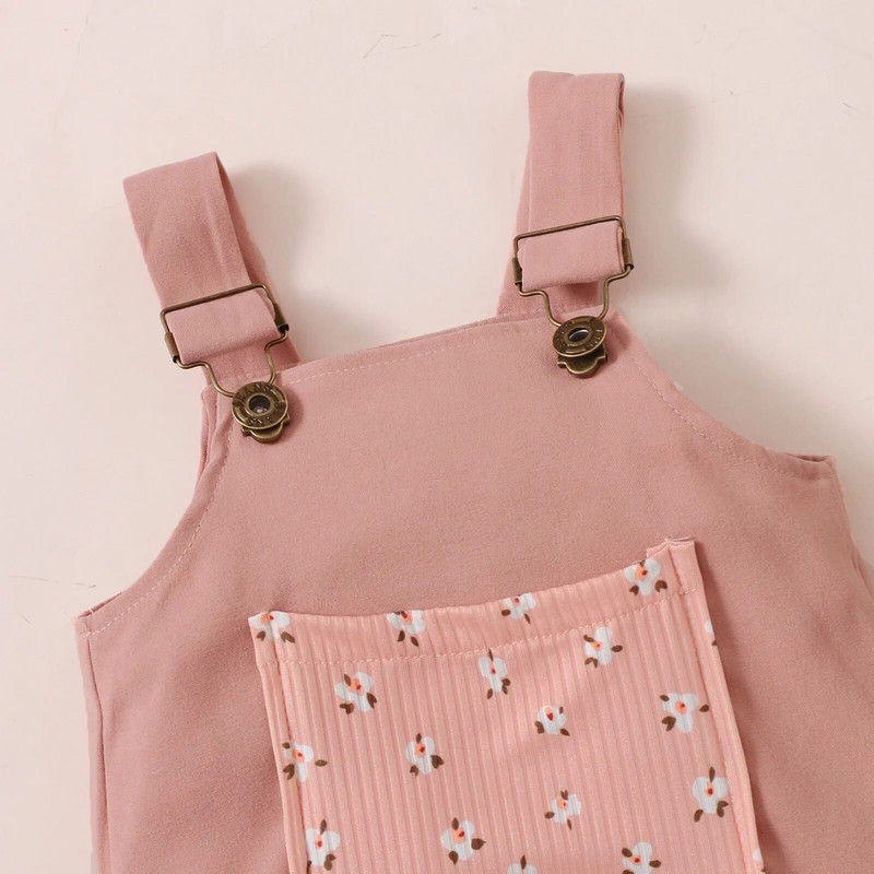 0-18M csecsemő baba lányoknak, szép ruhakészletek, 3db virágos/szilárd legyes ujjú nadrág felsők + zseboverál szoknyák